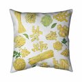 Fondo 26 x 26 in. Various Kind of Pasta-Double Sided Print Indoor Pillow FO2774286